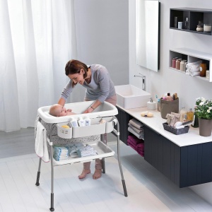 Cina Chicco Cuddle Bubble, Babywanne si Wickeltisch Ergonomic, 11kg, Ocean - Img 2