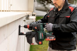 Ciocan rotopercutor Metabo KH 18 LTX BL 28 Q, 18 V, putere mare, tehnologie fara perii - Img 3