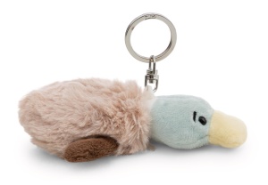 Clesa Pliabila NICI Ente 10cm - Plus Moale, Culoare Maro, Accesoriu Rucsac - Img 2