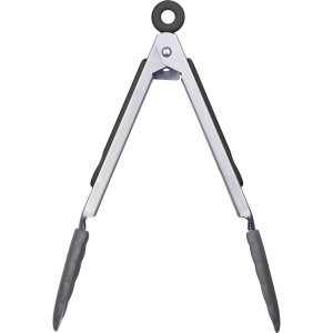Cleste de servire Westmark, cu placi din silicon si manere cauciucate, lungime: 21 cm, otel inoxidabil/plastic/silicon, Classic Silicone Mini, argintiu/negru, 16162270 - Img 4
