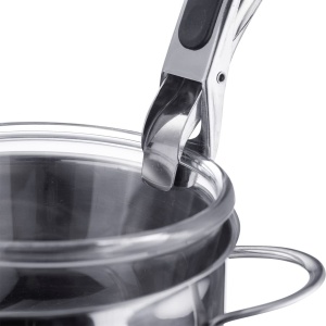 Cleste pentru cuptor Westmark, cu maner cauciucat, lungime: 17,5 cm, otel/silicon, argintiu/negru, 10792270 - Img 4