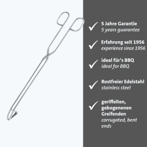 Cleste pentru gratar Westmark, inox, 38 cm, argintiu - Img 2