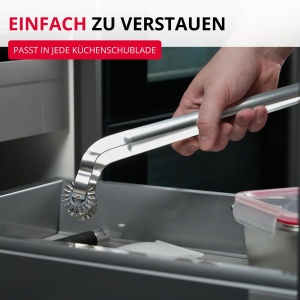 Cleste pentru gratar Westmark Twistmaster 1 buc - Cleste pentru carnati cu prindere rotativa - Cleste robust pentru carne din otel inoxidabil pentru g - Img 7