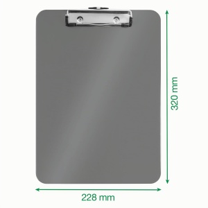 Clipboard Leitz WOW A4, 80 foi, plastic dur, roz metallic - Img 4