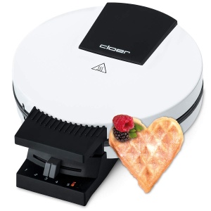 Cloer 120 Waffeleisen Alb 1200W XXL Format Antiaderent