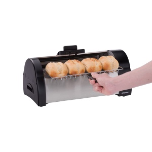 Cloer 3080 Bread Roll Baker pentru coacere chifle, prajituri sau particule de drojdie 570 W, carcasa din otel inoxidabil mat - Img 4