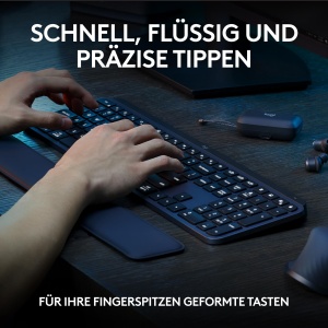 Combo Tastatura si Maus Logitech MX Keys S, Wireless, Negru, Iluminare - Img 3