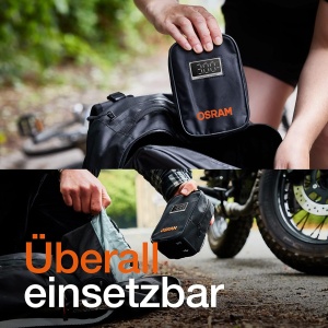 Compresor de aer OSRAM TYREinflate 4000, cu acumulator Li-Ion, cabless, LED - Img 8