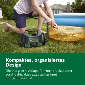 Compresor portabil Bosch PAO 18V, presiune 10,3 bar, debit aer 400 lmin - Img 6