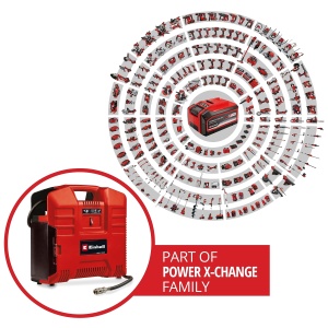 Compresor portabil Einhell TE-AC 368 Li OF Set-Solo 36V 8 bar pompa fara ulei - Img 2