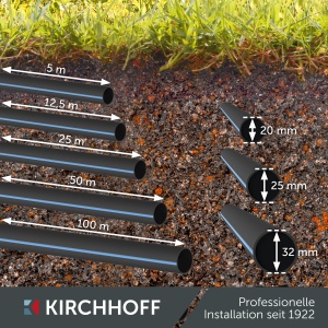 Conducta pentru irigatii Kirchhoff 32 mm x 25 m, HDPE, rezistenta la coroziune - Img 8