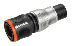 Conector pentru furtun Gardena Premium Wasserstop 13 mm - 15 mm, cu Knickschutz si rezistent la inghet