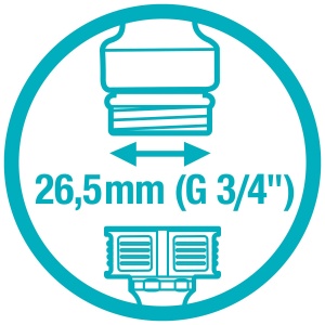 Conector robinet Gardena 26,5 mm (G 34 Zoll), anti-stropire, rezistent la inghet - Img 7