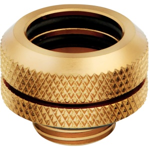 Conectori Corsair Hydro X XF Hardline 14mm OD, 4 bucati, Gold, cu design dublu O-Ring