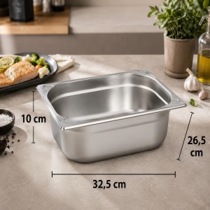 Container Gastronom 12 APS 81204, Inox, 6 Litri, 32,5 x 26,5 x 10 cm - Img 2