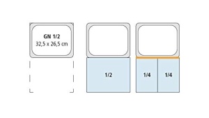 Container GN APS 81206 din inox, 8,75 litri, dimensiuni 265 x 325 mm - Img 2
