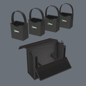 Container unelte Wera 2go 2 XL, cu compartimente adanci, design ergonomic - Img 6
