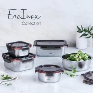 Containere alimentare Lacor Ecoinox 1500 ml, otel inoxidabil, cu capac si sistem ClipLock - Img 7