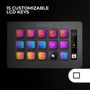 Controler Mars Gaming MSD-ONE, 15 Taste LCD Personalizabile, Design Slim, Negru - Img 3