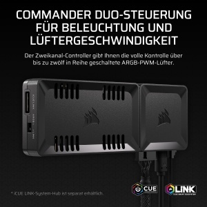 Controler Ventilatoare Corsair Commander Duo, 12 Ventilatoare PWM, Negru - Img 2
