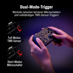 Controller de gaming wireless ASUS ROG Raikiri II cu conectivitate tri-mod, negru - Img 2