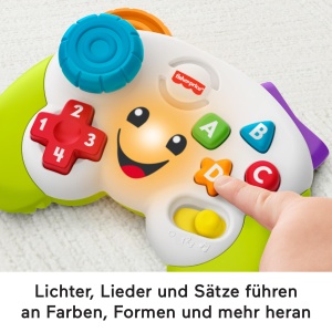Controller de jocuri Fisher-Price pentru bebelusi si copii mici, cu 2 moduri de muzica - Img 3