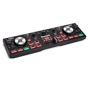 Controller DJ Numark DJ2GO2 Touch, 2 canale, portabil, cu interfata audio