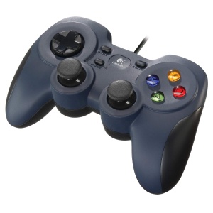 Controller Logitech F310 Gamepad cu fir Layout tip consola 18m cablu AlbastruGri - Img 2