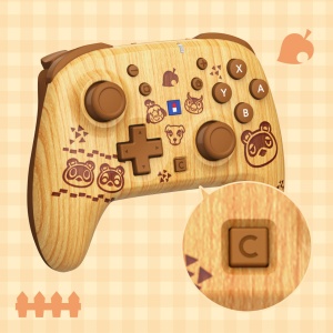 Controller Wireless HORI HORIPAD Turbo, Culoare Maro, Design Natural, Compatibil Nintendo Switch 2 - Img 4