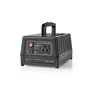 Convertor de tensiune 230V AC la 110V AC - 300W - Negru - Img 2