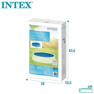 Coperta solara Intex pentru piscina Easy Set 244 cm, diametru 206 cm, grosime 120 microni - Img 7