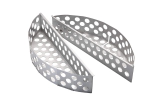 Coroana pentru carbuni ROSLE F60F60 AIR, 2-tlg., otel, argintie