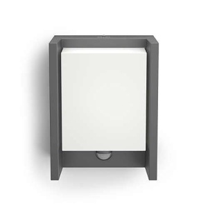 Corpuri de perete de exterior Philips Arbour, 6 W, 4000 K alb rece, senzor de miscare, rezistent la apa, antracit, IP44 rezistent la intemperii - Img 6