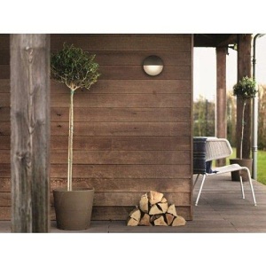 Corpuri de perete de exterior Philips Capricorn, 5,5 W, 2700 K alb cald, rezistente la apa, antracit, IP44 rezistente la intemperii - Img 3