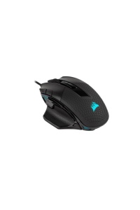 CORSAIR NIGHTSWORD RGB Mouse pentru jocuri FPS/MOBA reglabil cu fir - 18.000 DPI - 10 butoane programabile - Sistem de greutate - Compatibil iCUE - PC, Mac, PS5, PS4, Xbox - Negru