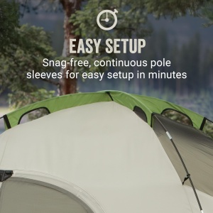 Cort de camping Coleman Montana pentru 8 persoane, impermeabil, cu sistem de montaj rapid - Img 5