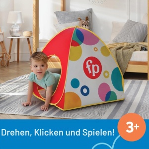 Cort de joaca Fisher-Price Pop-Up, design colorat, usor de montat, pentru copii 2-4 ani - Img 3