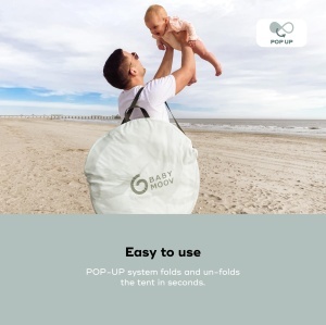Cort pentru bebelusi Babymoov Moov Protect Anti-UV cu plasa anti-tantari Green Lagoon editie vara 2025 - Img 8