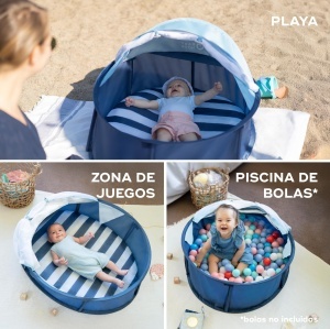 Cort pentru copii Babymoov Babyni cu UV 50, 2-in-1, Moskitonet, Faltabil - Img 5