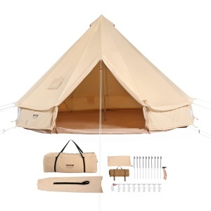 Cort VEVOR 3 m pentru Camping cu Sistem de Incalzire si 4 Feronerie