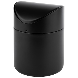 Cos de gunoi din inox APS 40800, 12 cm diametru, 17 cm inaltime, negru