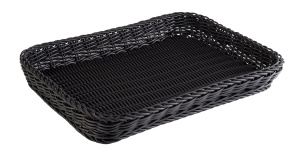 Cos de paine APS 50908 PROFI LINE, 40 x 30 cm, inaltime 5 cm, polypropylen, negru
