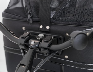 Cos pentru bicicleta TRIXIE 41 47 29 cm, capacitate 6 kg, cu plasa de protectie - Img 2