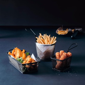 Cos pentru servit snacks-uri LACOR 61152, inox, mat, 12x10x9 cm - Img 3