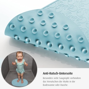 Covoare de baie Reer MyHappyBath - Antiderapant, 42 x 25 cm, albastru - Img 4
