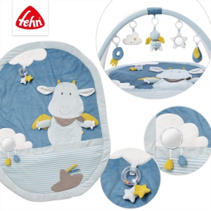 Covor de activitati Fehn Little Castle 3D cu 5 jucarii detasabile pentru bebelusi 0 luni - Img 5