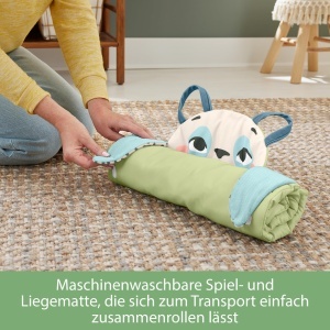 Covor de joaca 3-in-1 Fisher-Price Rolli-Roll Panda, 90 reciclabil, cu jucarie si oglinda - Img 7