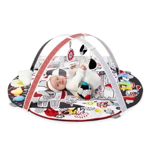 Covor de joaca Kinderkraft 4SMART, multi-zonal, cu accesorii si culori contrastante - Img 4