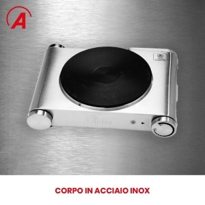 Cratita electrica ARDES HOBINOX ARFOEL01, 1500W, inox, placa fonta 18,8 cm - Img 3