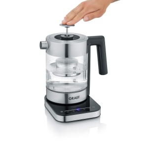 Cratita electrica GRAEF WK350, 1 litru, 2200W, din sticla si inox - Img 4